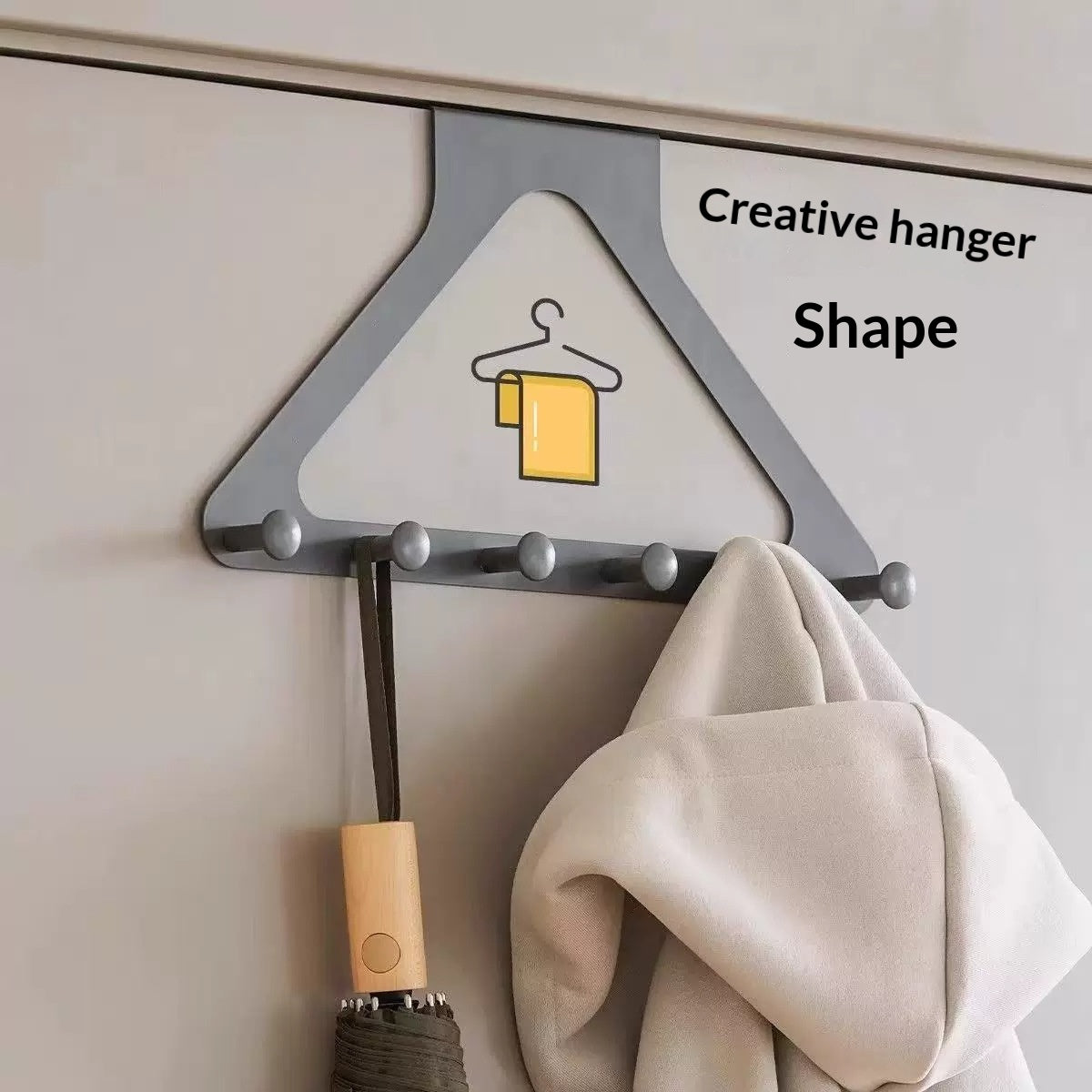 Crochet de porte Pas de forage nécessaire pour économiser de l'espace porte pour les portes de chambre