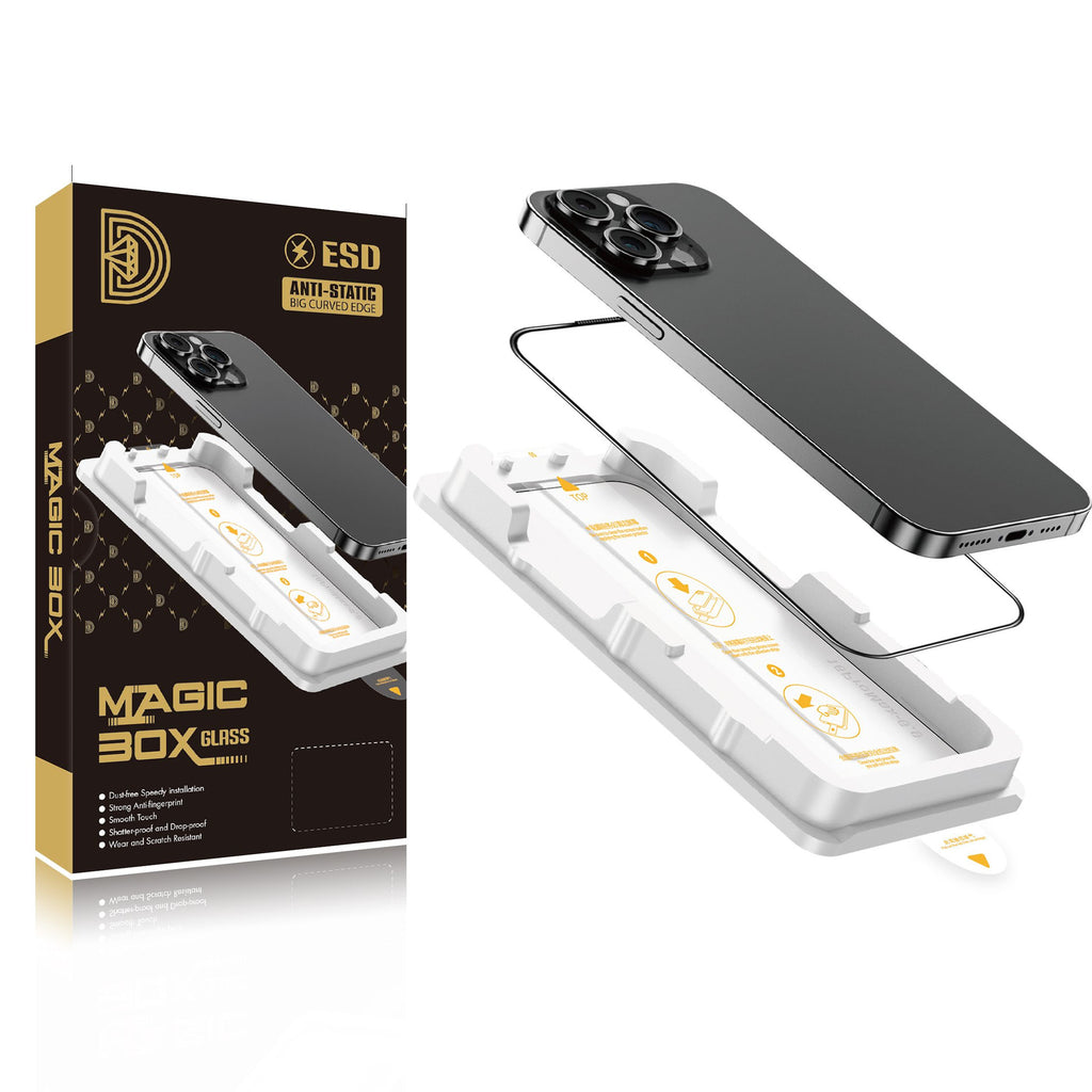 HD Magic Box Chambre sans poussière Téléphone écran en verre trempé