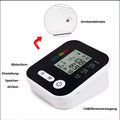 Moniteur de pression artérielle numérique Moniteur de pression artérielle à haut bras à écran LCD Taux cardiaque automatique M
