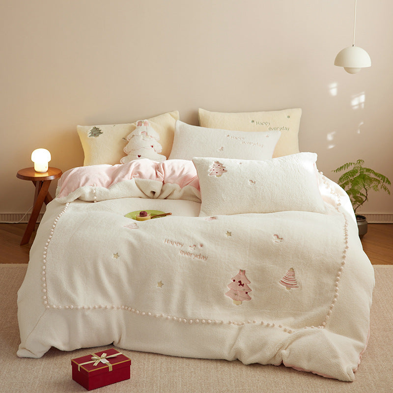 Fibre de lait d'hiver Style Princesse à quatre pièces