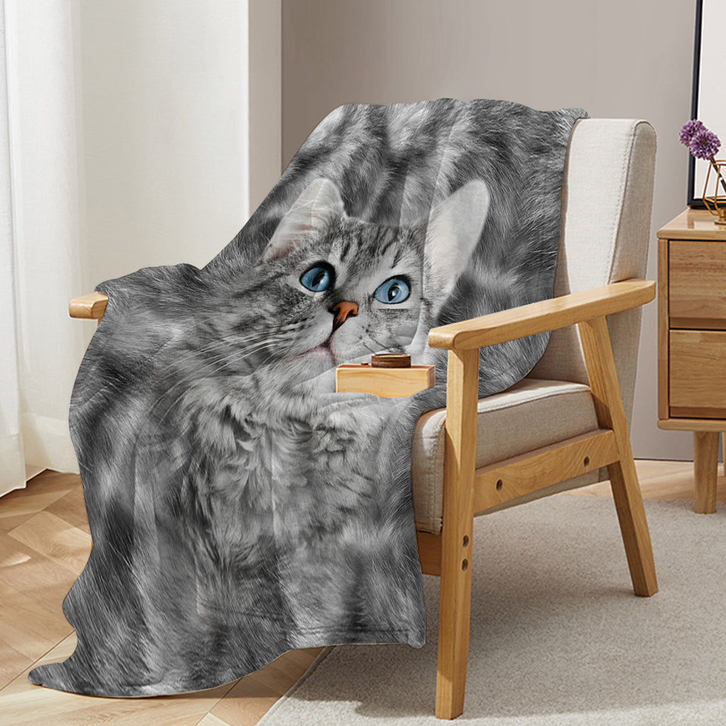 Gray Cat Blanket Gray Cat Blanket Warm Soft Pink Pet Blanket for Bed Sofa Cat Pet