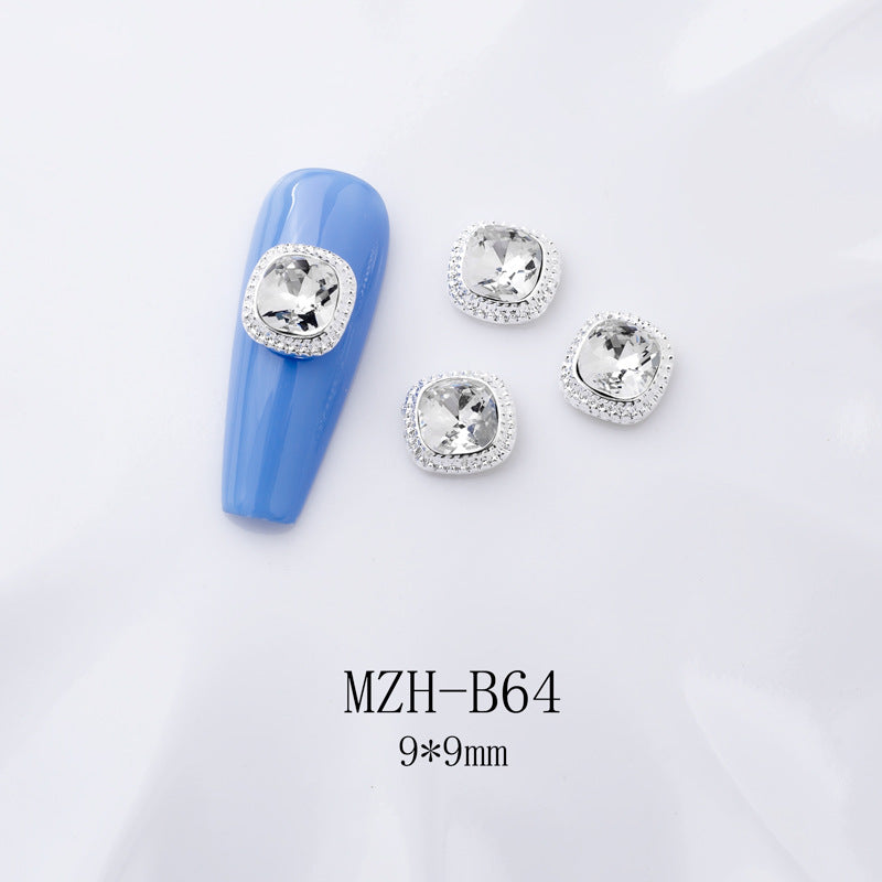 K9 Strass à dos plat ultra brillant en blanc pour décorations d'art à ongles