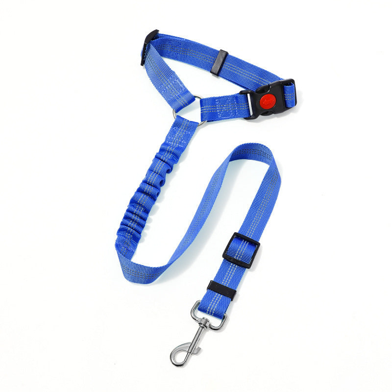 Ceinture de sécurité sur corde de traction montée sur véhicule pour animaux de compagnie