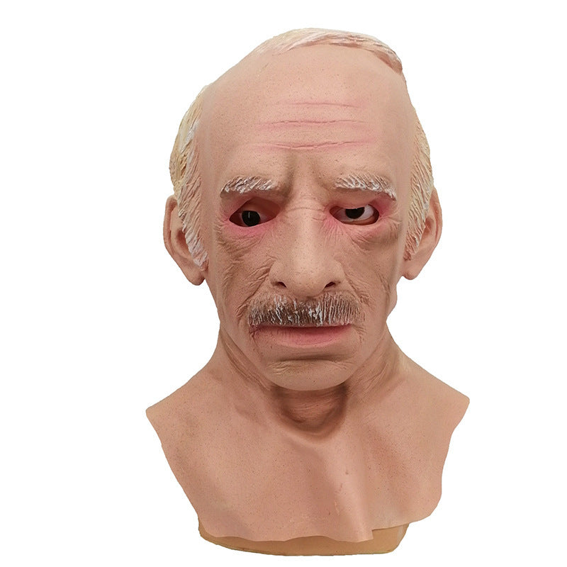 Bald grand-père Maskwig Latex Old Head Cover
