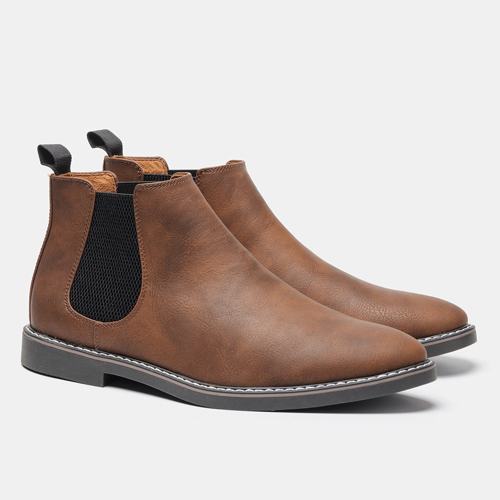 Bottes pour hommes Chelsea Formal High-top British Casual Single