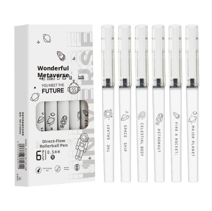 Magnifique stylo Gel Univers-0,5mm-6 pcs