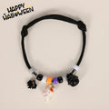 Halloween Cat and Dog Collar Pumpkine tricotée à la main Conception réglable