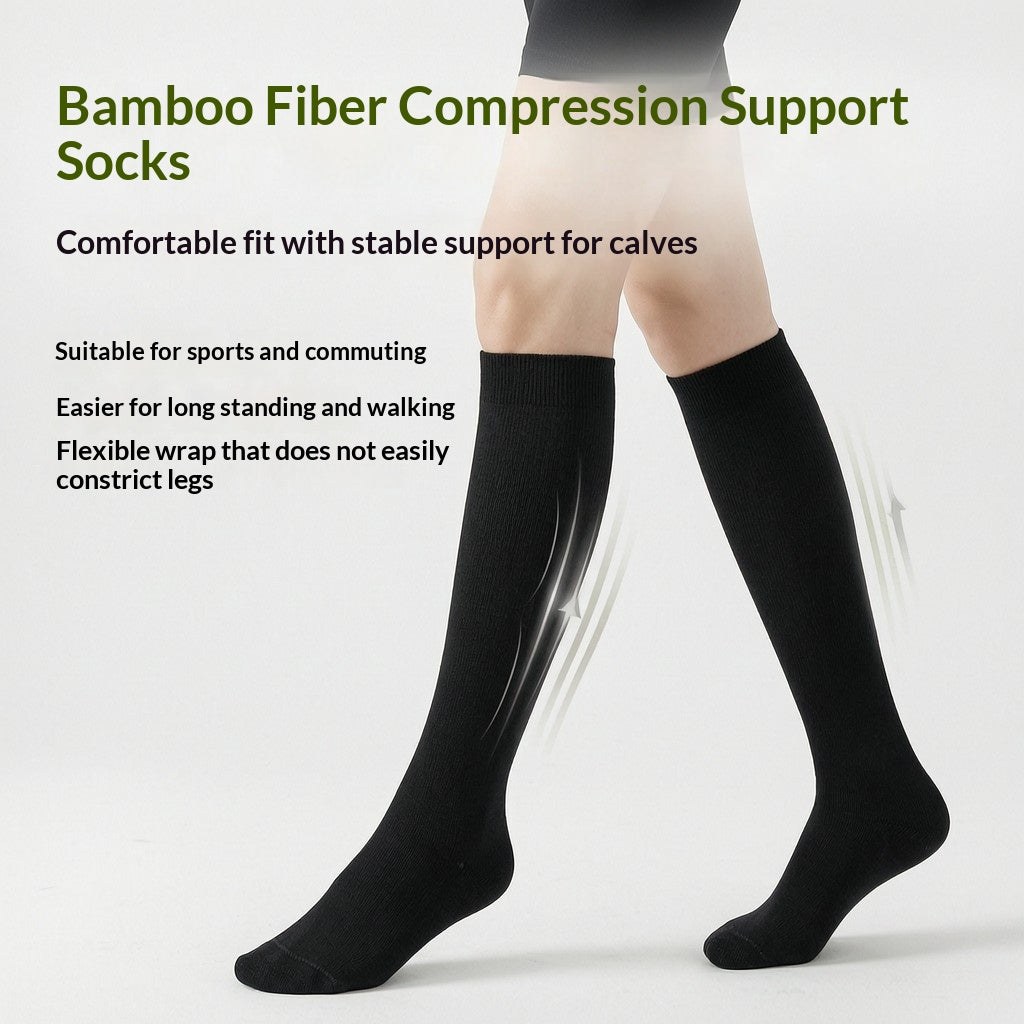 Chaussettes de compression en fibre de bambou casual pour femmes