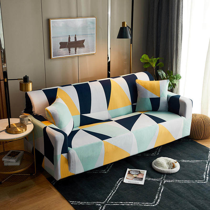 Couverture de canapé en cuir Tissu simple élastique
