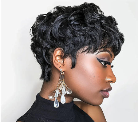 Wig Short Curly Layered Wig
