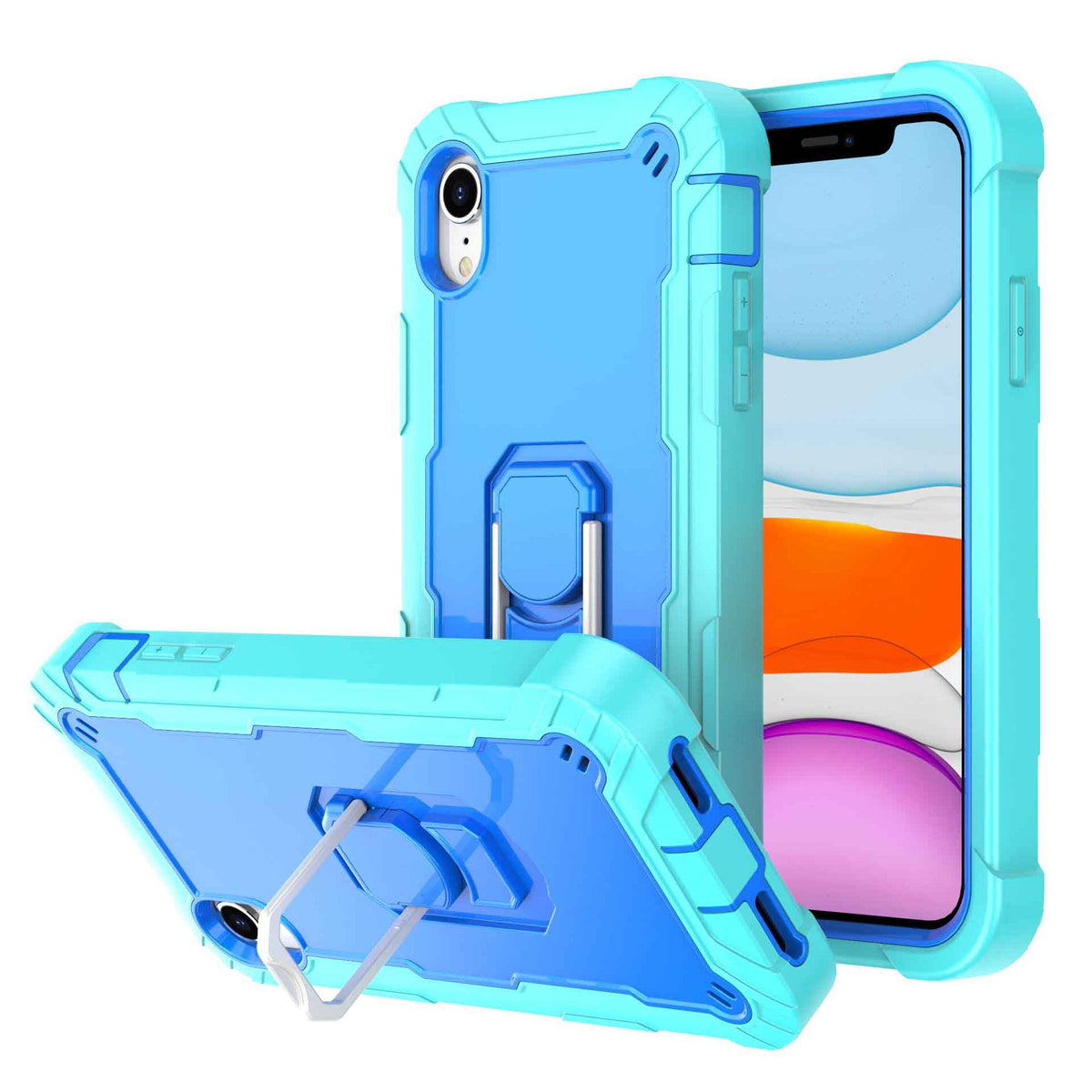 Mode simple couleur pure boîtier de téléphone en silicone
