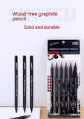Crayon de croquis en graphite sans bois 6 PC Costume pour art