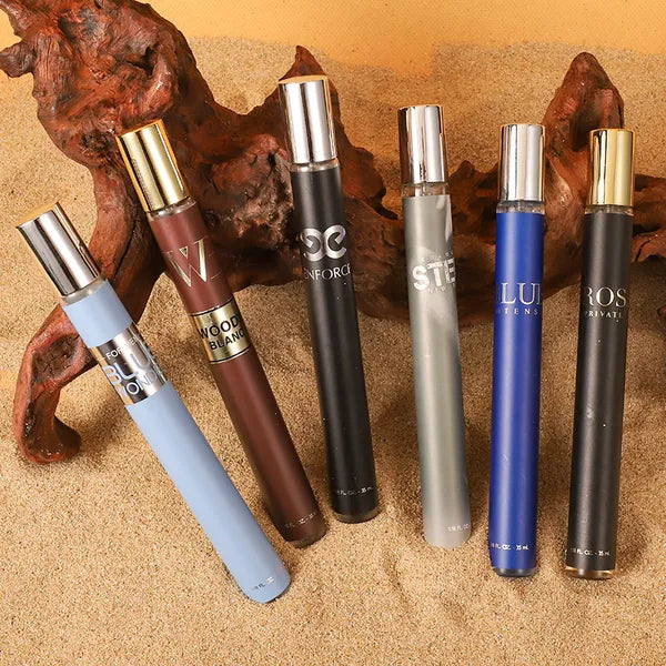 Ensemble de 6pcs, 1.18fl.oz 35ml Chaque bouteille, Spray eau de toilette pour hommes, Parfum de longue durée, 6