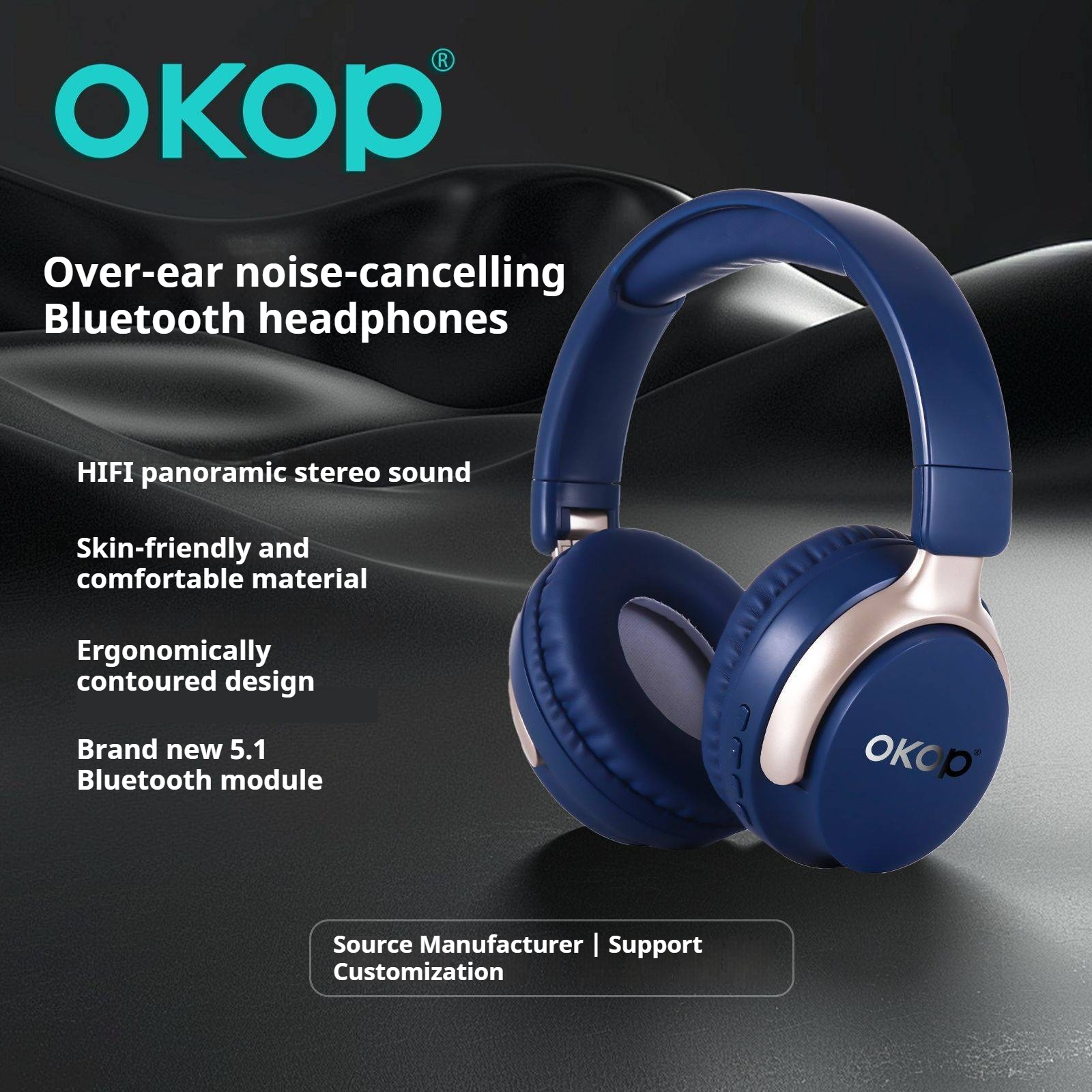 KP-H102 Casque Bluetooth over-Ear En stock Caractéristiques de la meilleure vente Appeler le bruit Cancellatio