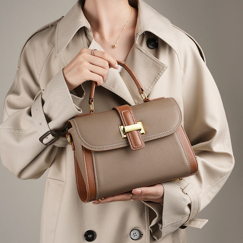 Sac à main polyvalent en cuir pour femmes