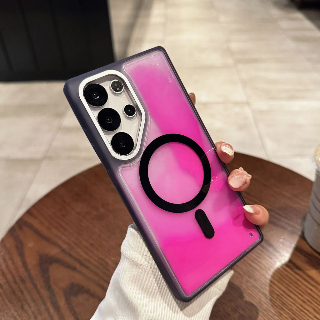 Lumineux Quicksand S25Ultra boîtier de téléphone à aspiration magnétique