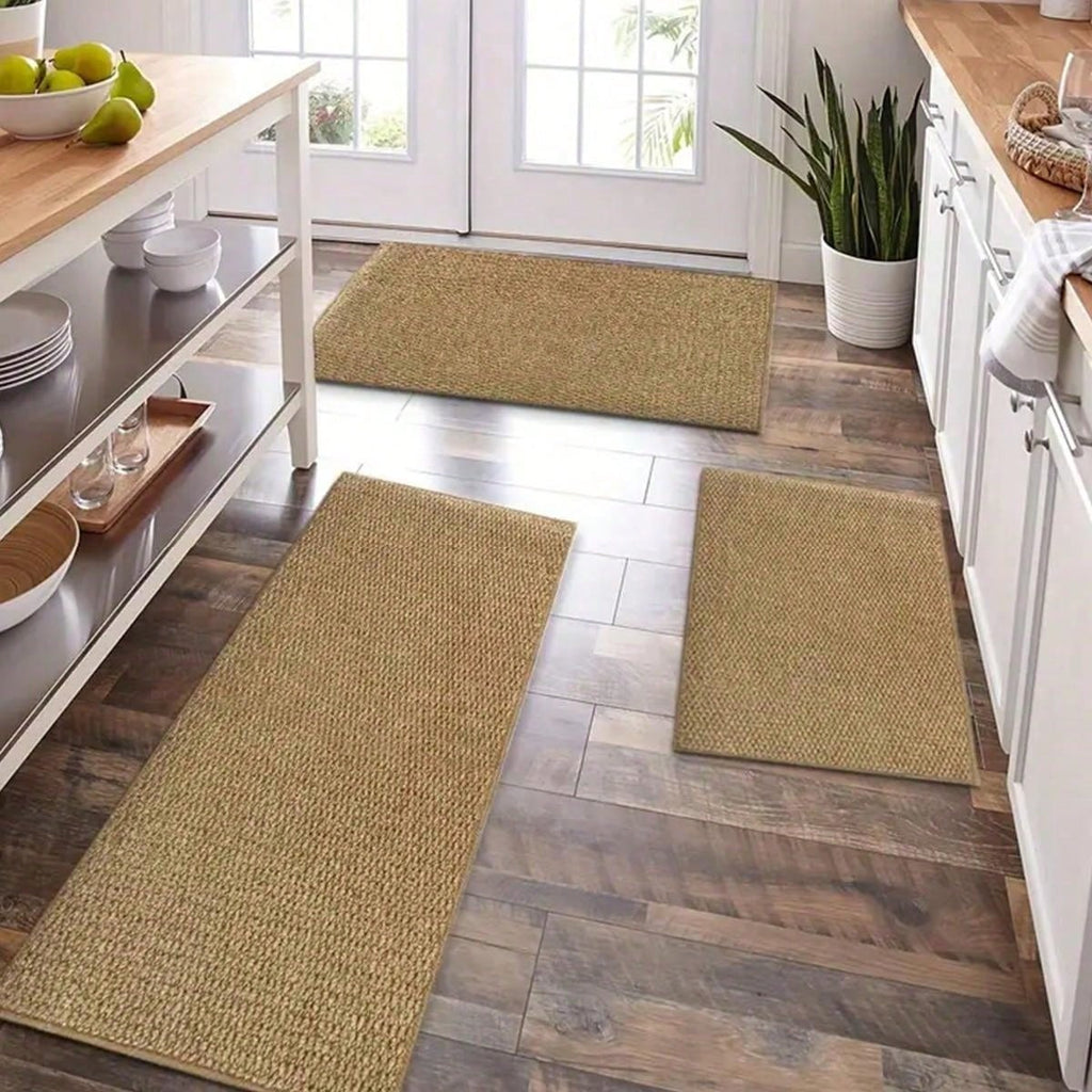 Le chanvre comme le tapis de porte de la preuve de chat de rouille pour l'entrée stain résistant facile à nettoyer et non Sli