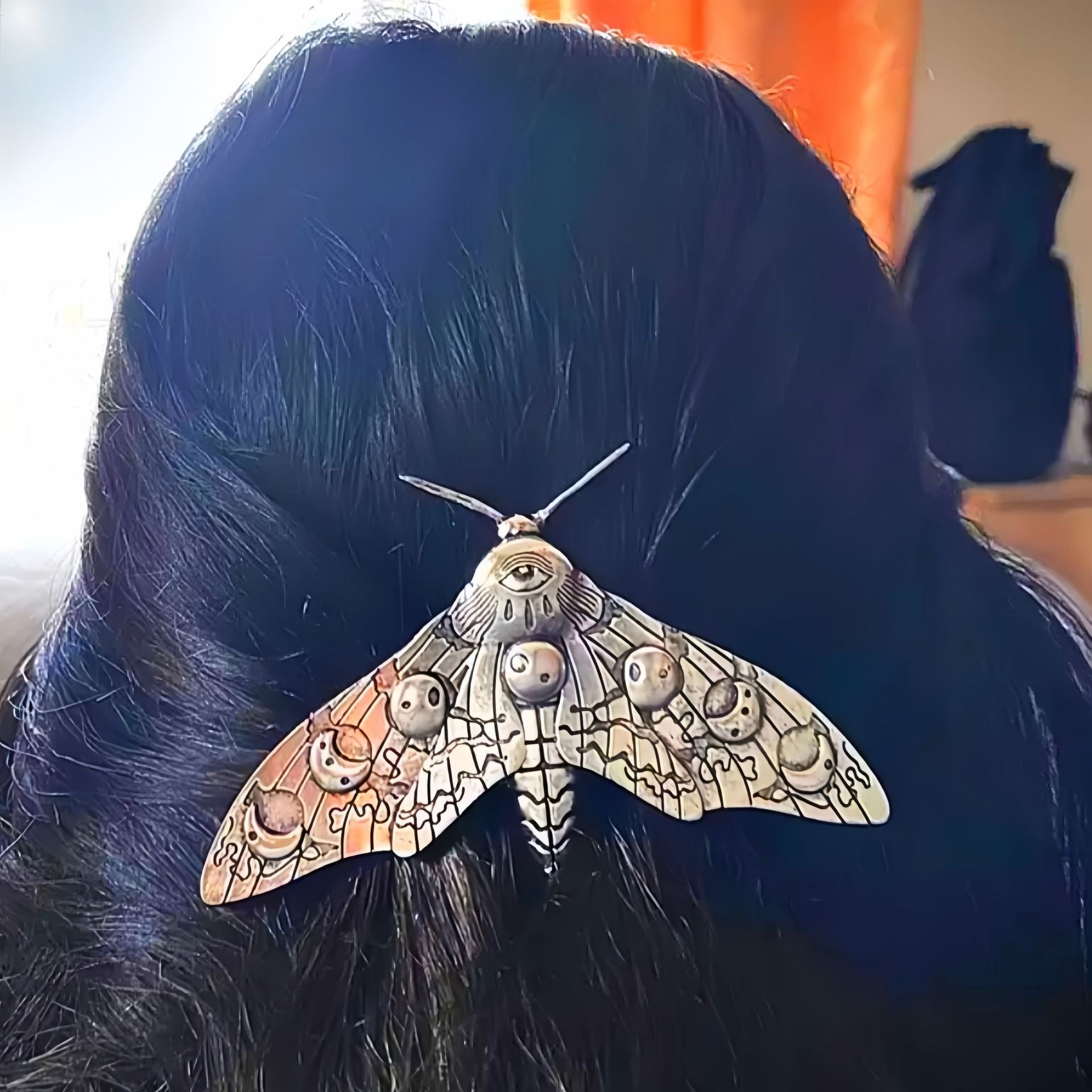 Retro Insect Barrettes Dos Moth Spring Temperament Bangs Accessoires pour cheveux fille