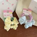 Macaron Bow serviette anneau corde de cheveux ne nuit pas à haute élasticité