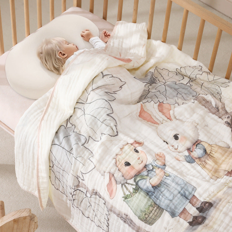 Couverture pour bébé en coton cartoon d'une pièce