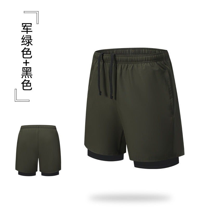 Coureur de plein air Sports Shorts Grande Taille Respirant Entraînement Men's Elastic Lining Anti-Exp