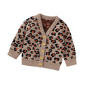 Mignon d'automne V-Neck Leopard Knit Cardigan