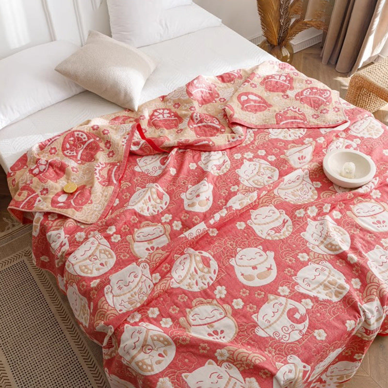 Couverture de serviette de gaze à cinq couches épaisse
