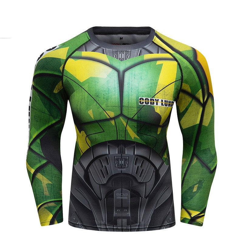 Costume de fitness de course élastique respirant pour hommes