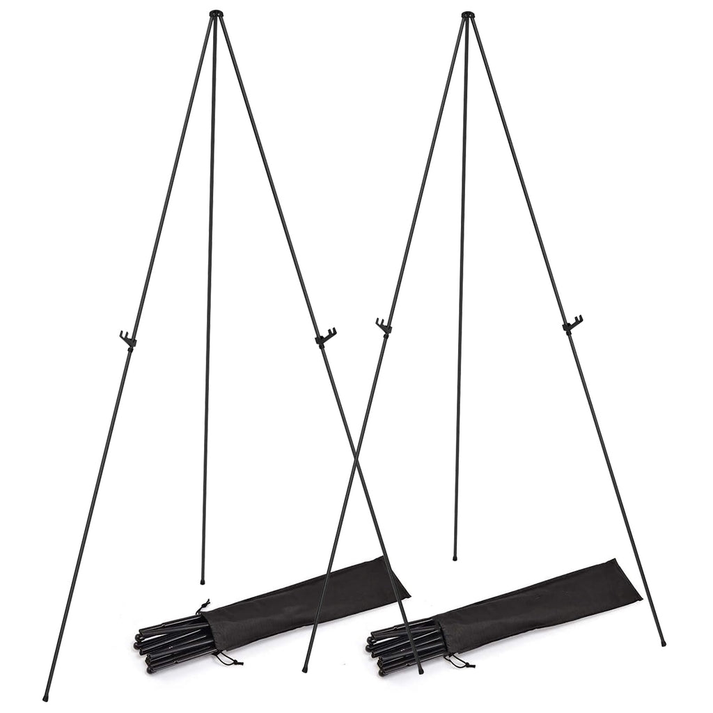 2 Pack Easel Stand pour l'affichage 61in Collapsible un cadre trépied Easel fer alliage dessin St