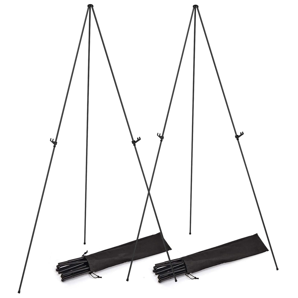 2 Pack Easel Stand pour l'affichage 61in Collapsible un cadre trépied Easel fer alliage dessin St