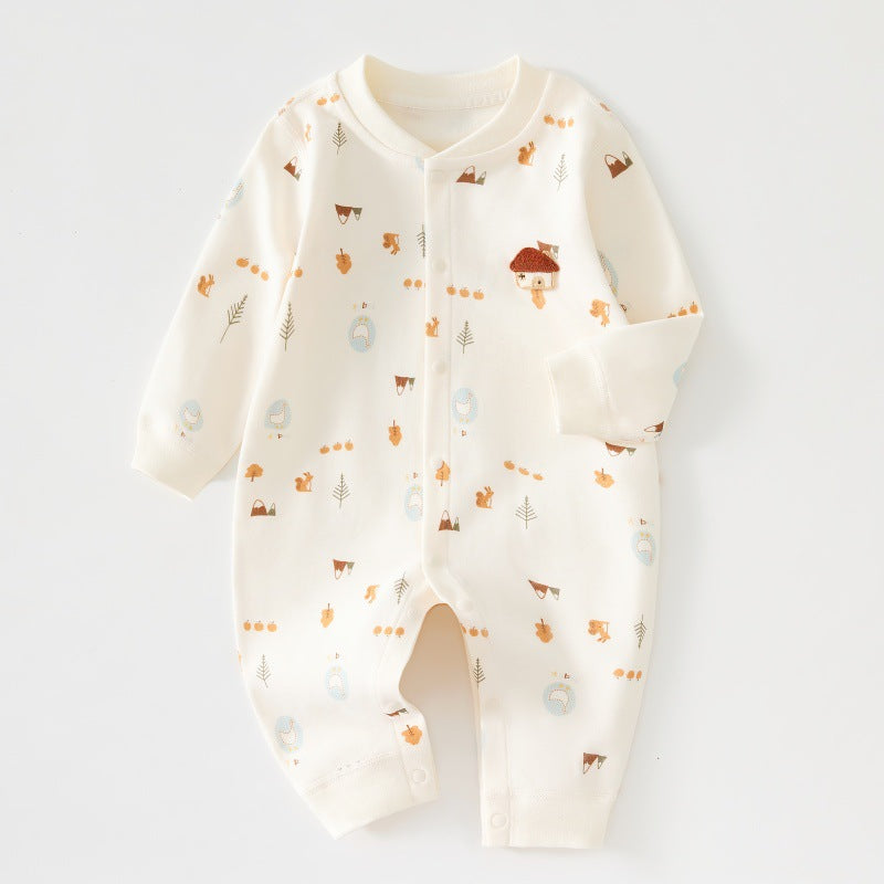 Nouveau-né Springautumn Vêtements Unisexe Bébé Onesie