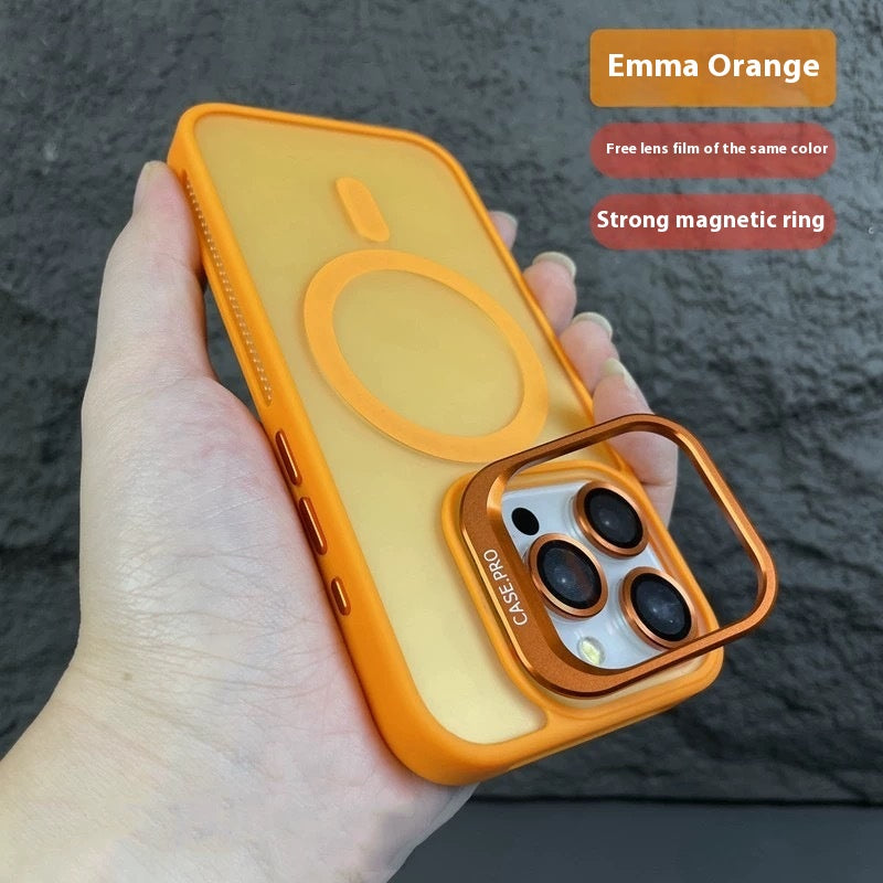 Boîtier de téléphone magnétique de couverture d'objectif