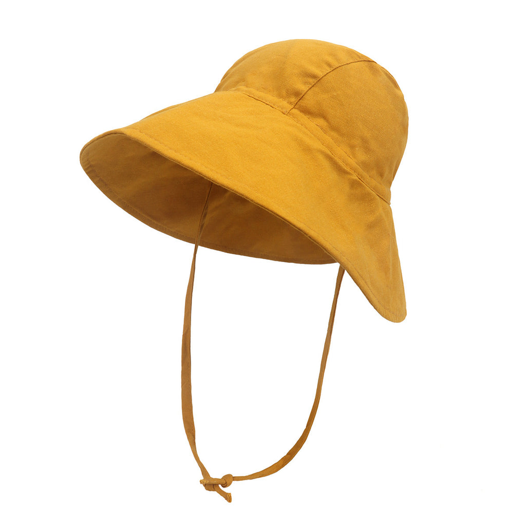 Chapeau de seau de protection solaire respirant en coton de plein air et en lin