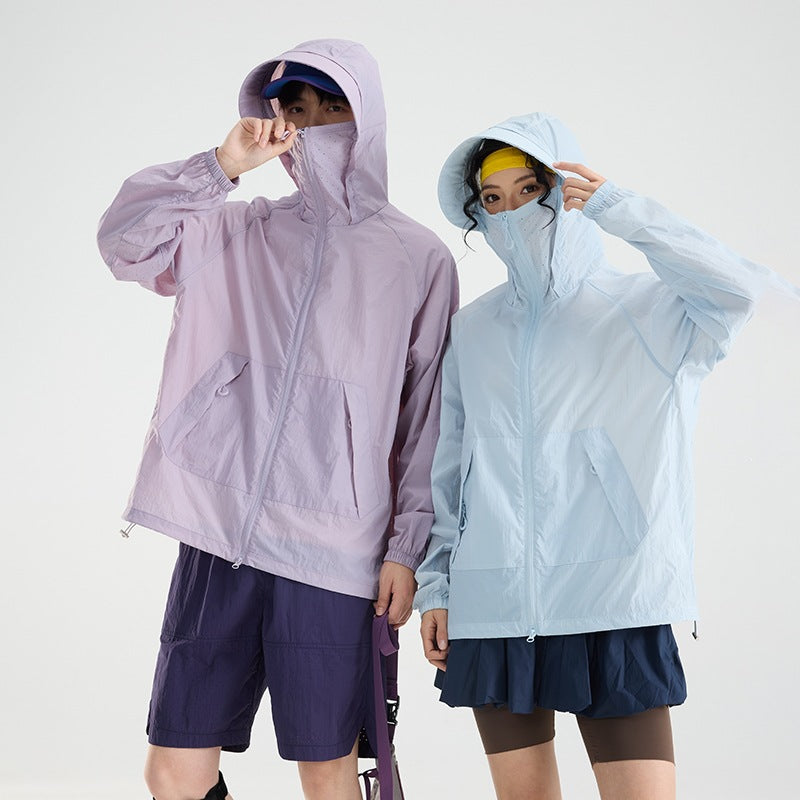 Vêtements de protection solaire en silex glacé Veste de soleil de style montagne légère