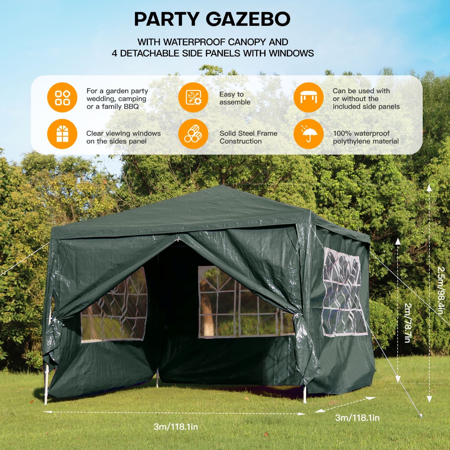 Événement extérieur Gazebo Tent