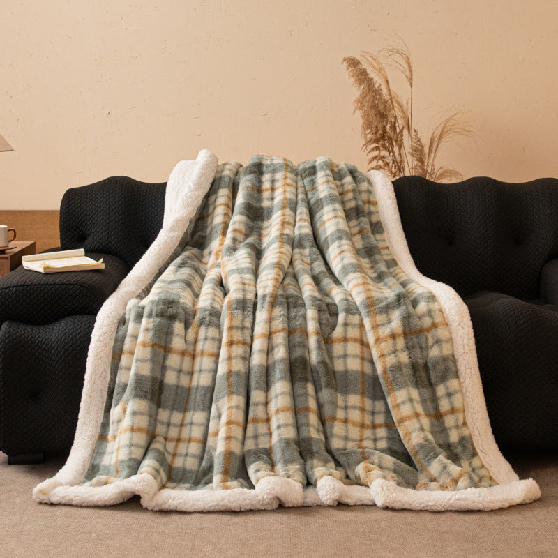Couverture en châle à double couche épaissie