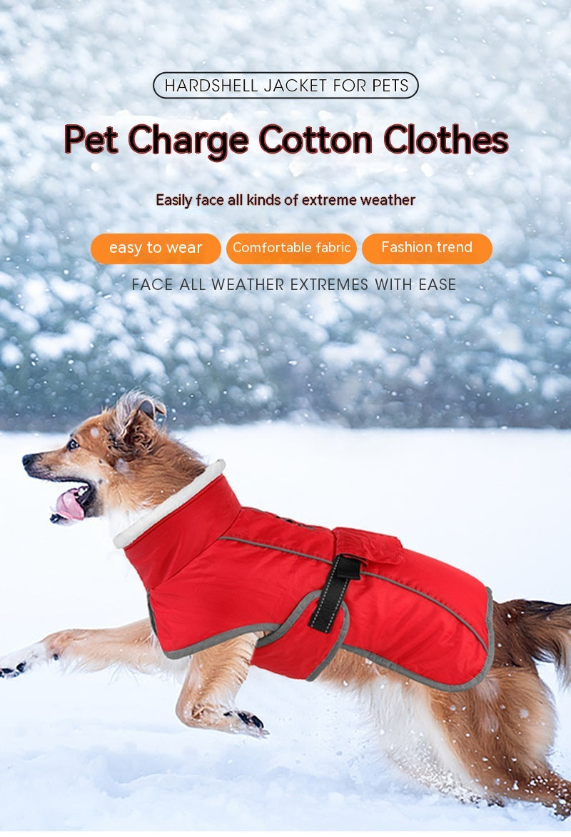 Animaux de compagnie Coton rembourré Coat Hiver Grand chien Golden Retriever Jarre Aero Bull Corgi Puppy Cloth