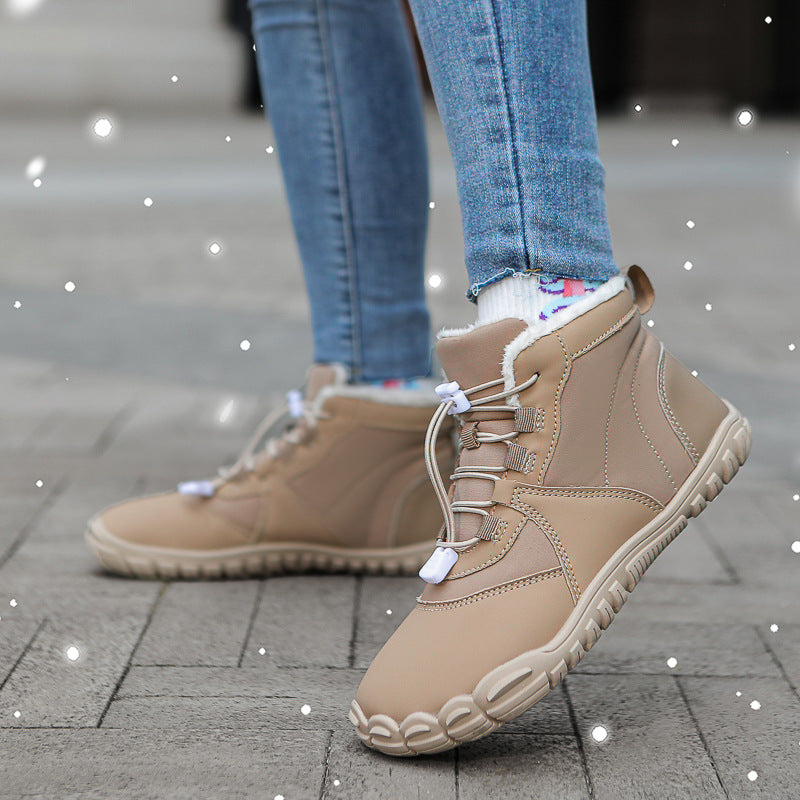 Bottes de neige d'extérieur Non-dérapant imperméable à l'eau Chaussures de coton rembourrées