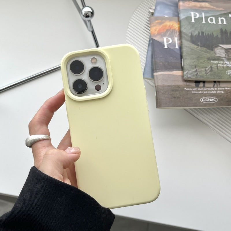 Boîtier de téléphone en silicone liquide de couleur solide