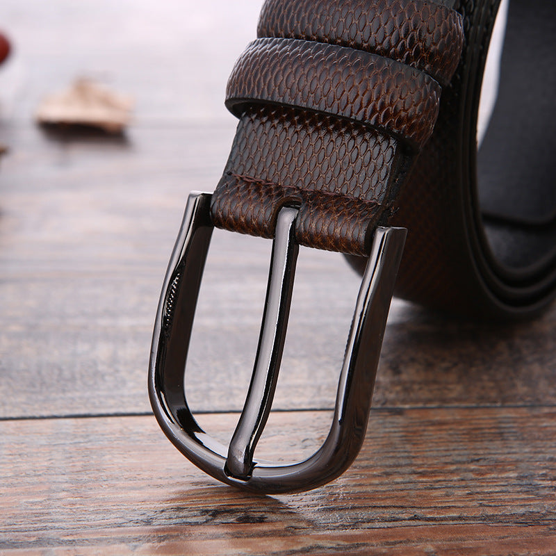 European and American Fashion Ceinture professionnelle masculine Cadeaux créatifs Ceinture Laser Logo Factory W