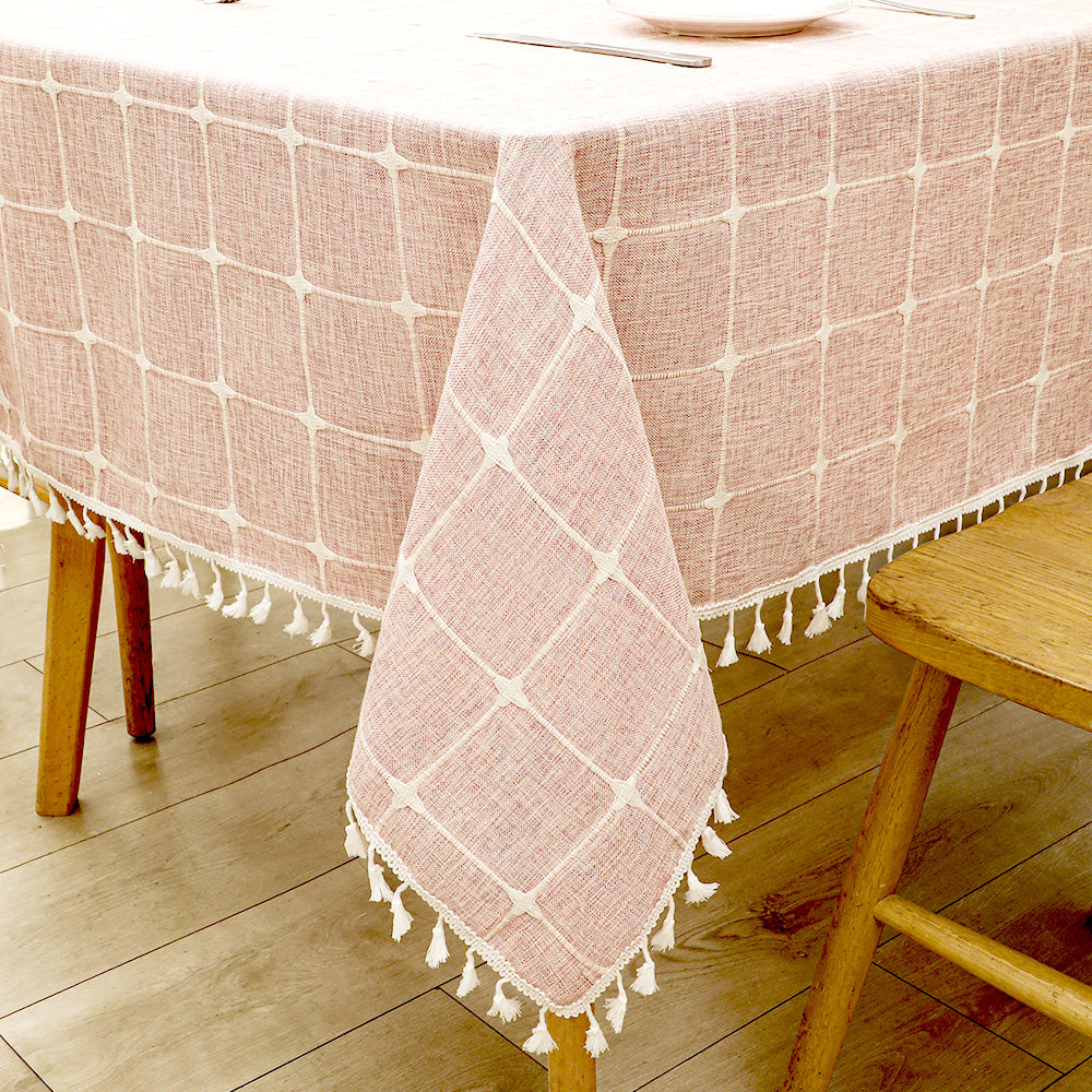 Coton Linge de maison nappe Decor imperméable Couverture de table pour la salle à manger Table quotidienne