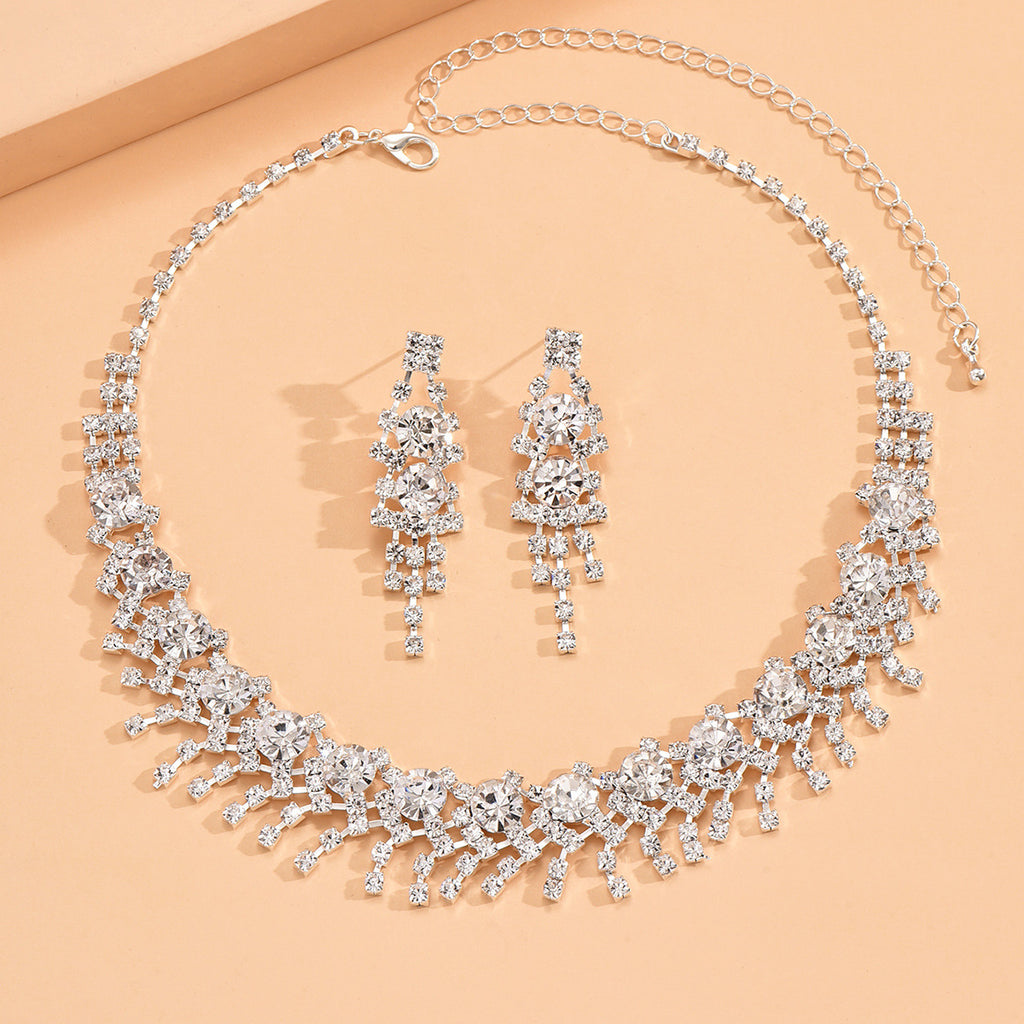 Ensemble de bijoux Femmes Imitation Pearl CZ 2Pcs