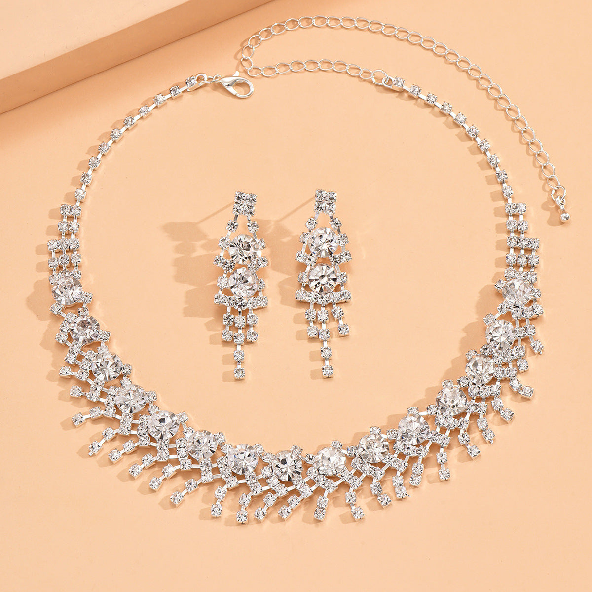 Ensemble de bijoux Femmes Imitation Pearl CZ 2Pcs