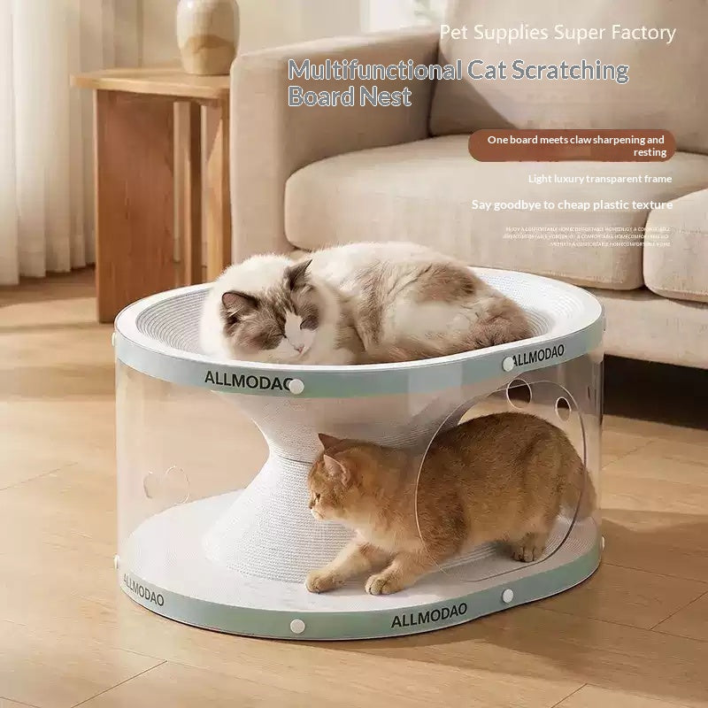 Tout-en-un Sans installation Chat Scratcher Tunnel Jouet