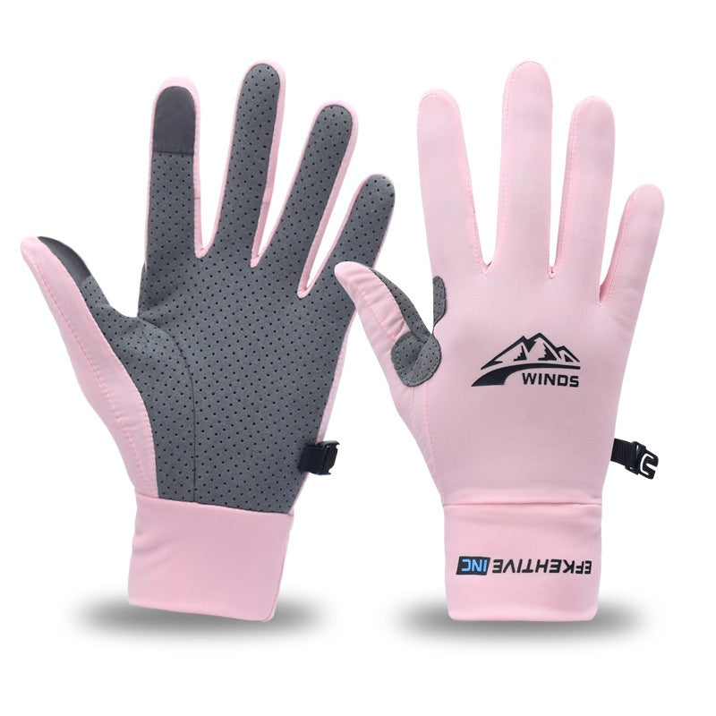 Gants de vélo de fitness à moitié doigt tactile écran respirant écran solaire Gants pour hommes et Wo