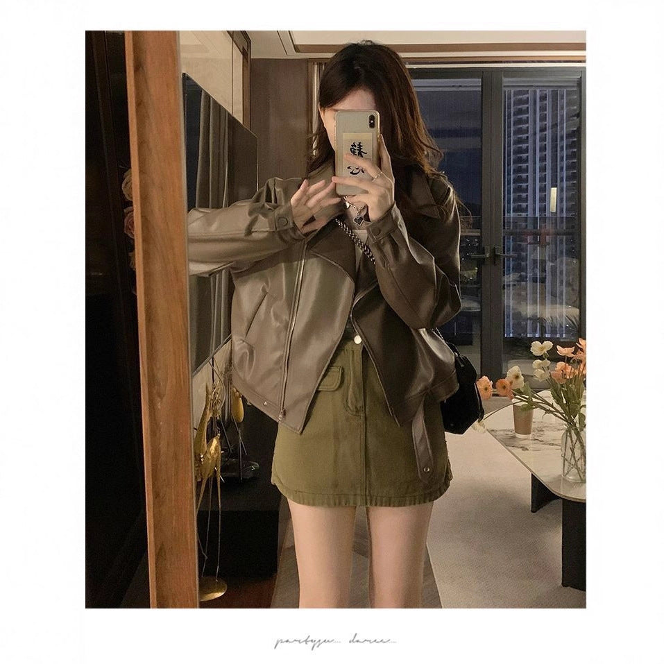 Veste casual rétro à manches longues pour femmes