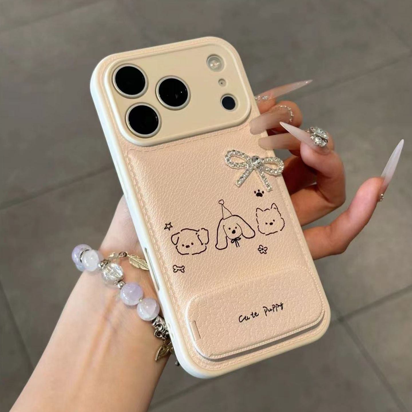 Cas téléphonique haut de gamme de noeuds Bow