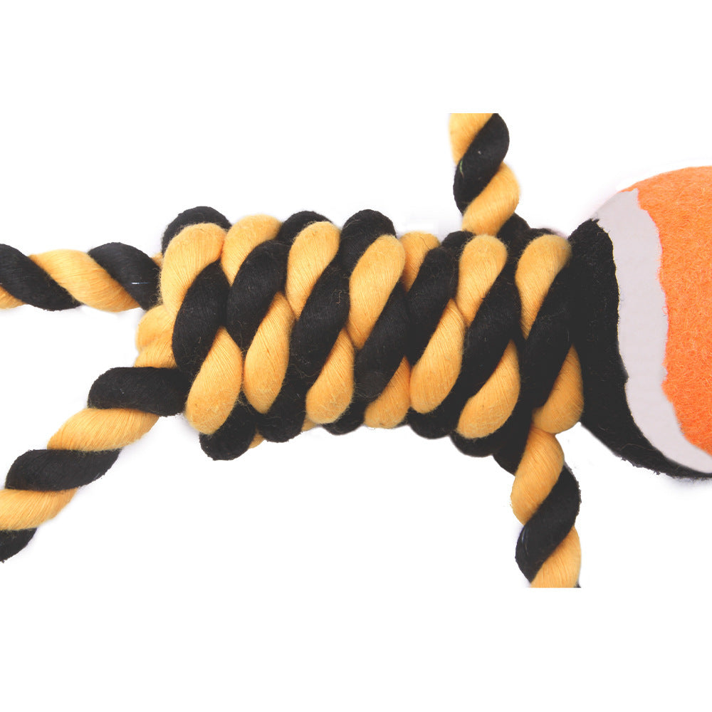 Molar Dents Nettoyage Halloween chien Chewing Rope Tennis Ball