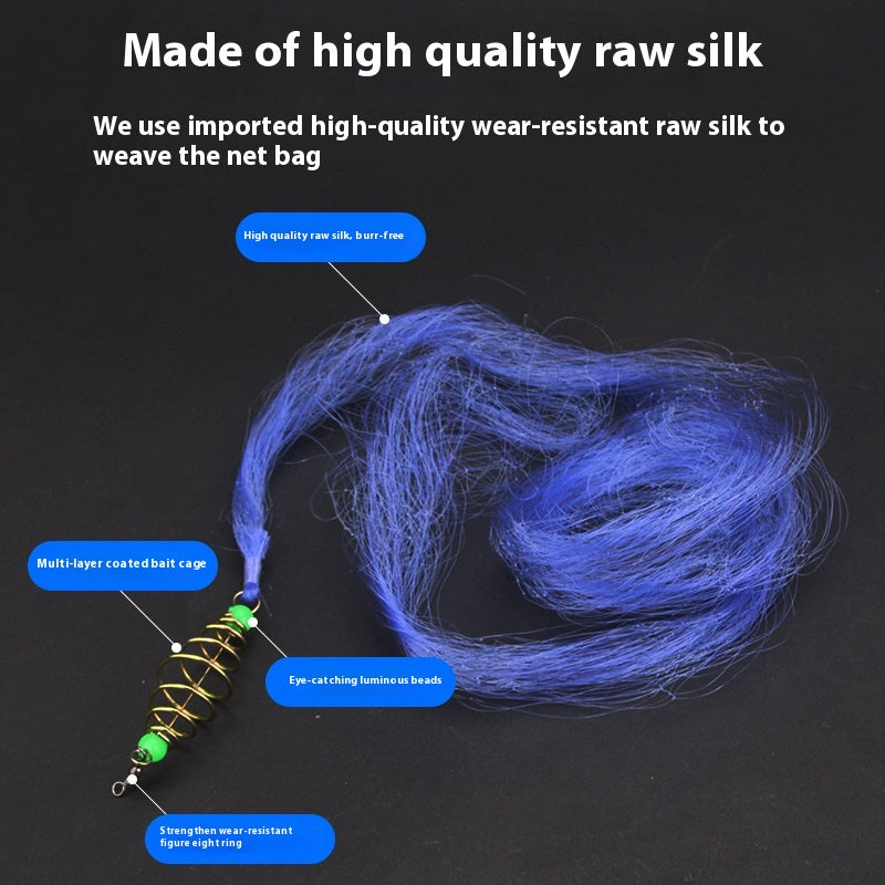Saupoudrer les mains Crochet exlosif Spring Bait Fishing Net Sticky Fish Simple