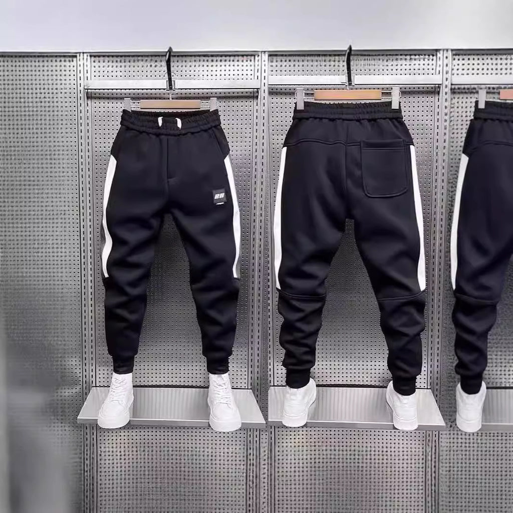 Pantalons de jogging occasionnels avec des cuffsversatile élastiques et en pente